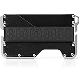 ABILITH Geldbörse mit Geldklammer Slim Wallet Geldclip Geldbeutel mit RFID Schutz aus echtes Leder für 4 bis 12 Karten