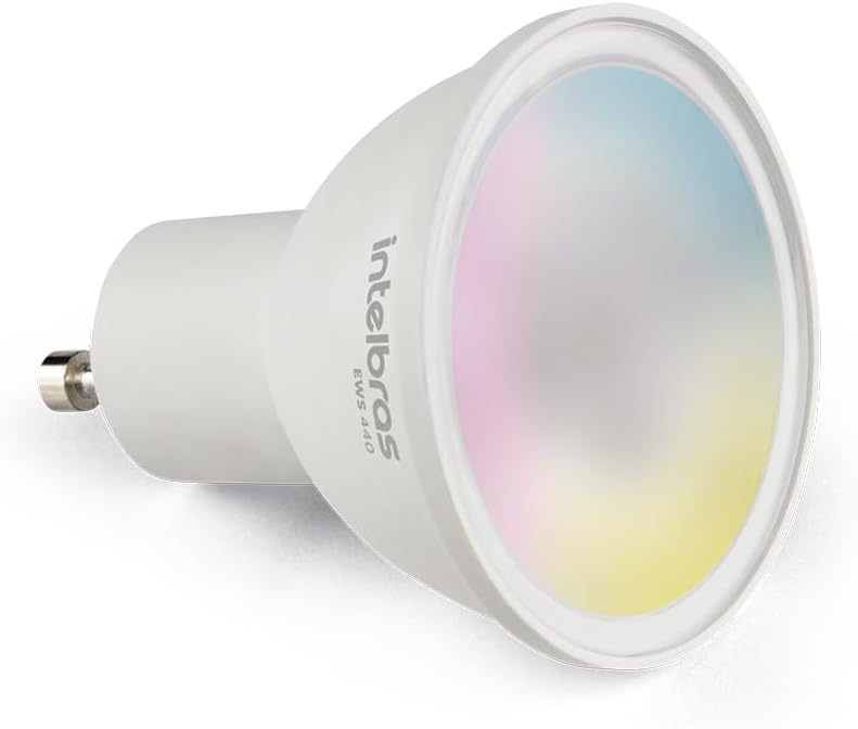 Lâmpada LED Spot Smart Wi-Fi Compatível com Alexa EWS 440 Branco Intelbras
