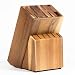15 Slot Kitchen Knife Holder - Acacia Wood Knife Block Without Knives By Coninx - Universal Knife Storage And Holder Organizer - Wooden Knife Block (Acacia)