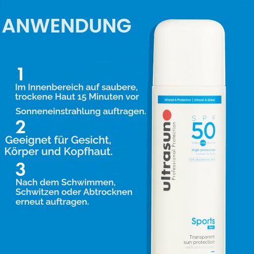 Ultrasun Sports Gel Spf50 Transparentes Sonnenschutz-Gel, 200 ml – Ansicht 5