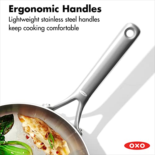 Oxo Mira Tri-Ply Stainless Steel, 3.25Qt Saute Pan Jumbo Cooker With Lid, Induction, Multi Clad, Dishwasher And Metal Utensil Safe #TOP3