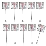 NUEAYMS Red De Limpieza para Captura Peces Y Peceras para Entusiastas Los Acuarios Domésticos Y Tiendas Mascotas Fácil Usar con Red Fina 10 Unidades