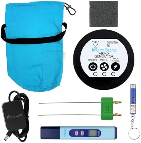 Frombora Colloidal Silver Generator Kit – 99.99% (Ag) Rods, TDS Meter Colloidal Silver Machine, Impure Water Indicator, Water Ionizer Machine for Home, Travel Bag, AirMix