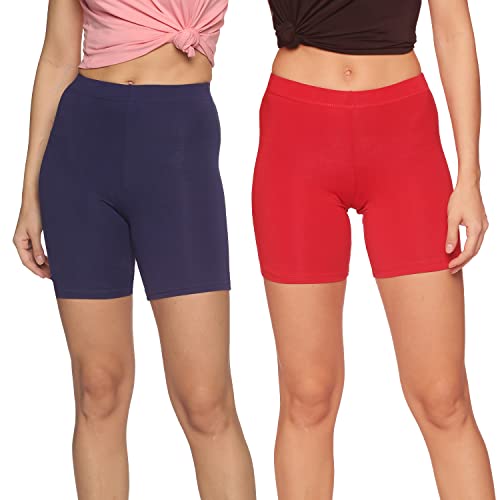 Image of OUTFLITS Ladies Cycling Shorts| Under Dress | Yoga Shorts | Workout Shorts | Running Shorts | Exercise Shorts | Gym Shorts for Womens