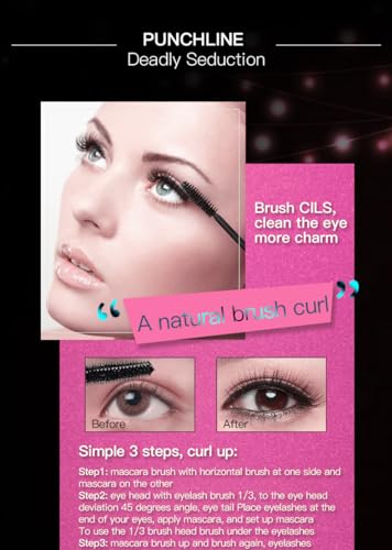 Luxe Lash Volumizing Mascara - Waterproof, Long-Lasting, Clump-Free, Adds Length & Volume, Suitable for Sensitive Eyes, Jet Black - Image 6