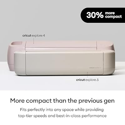 Cricut Explore 5 Deluxe Bundle + محتوى رقمي، رمادي داكن - آلة قطع دقيقة - تعمل مع 100+ مادة - تصميم أنيق ومبسط - يتضمن مستلزمات لـ 100 مشروع + محتوى رقمي إضافي