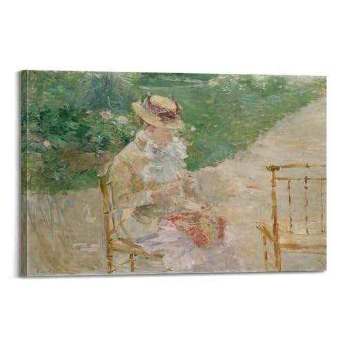 Impression sur toile Berthe Morisot pour salon élégant et décoration de bureau ou d'école