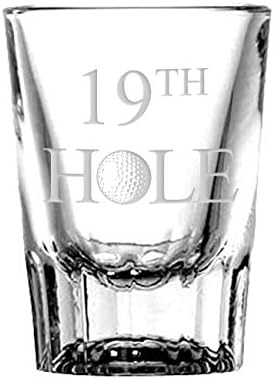 National Etching 19th Hole Golf Shot Glass