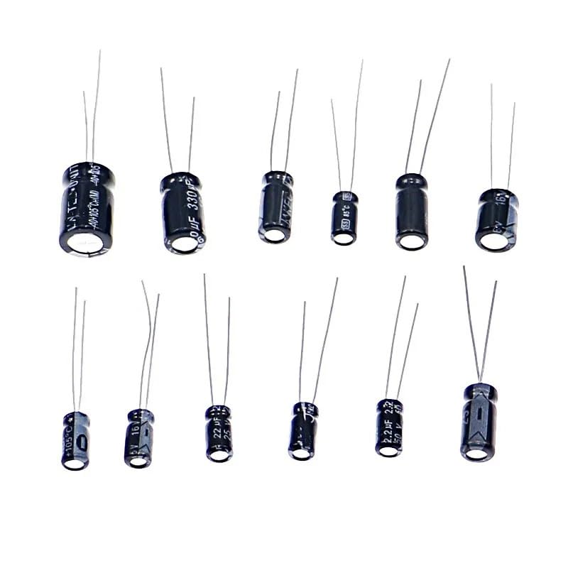 Condensateurs électrolytiques en kit mixte de 120 pièces pour réparer vos appareils de salon
