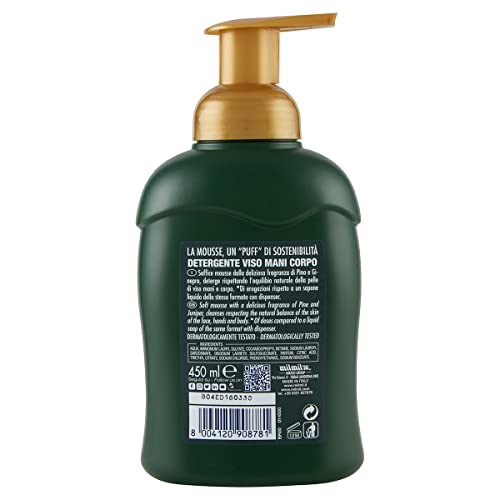 Milmil Sapone in Mousse, Fragranza Pino & Ginepro