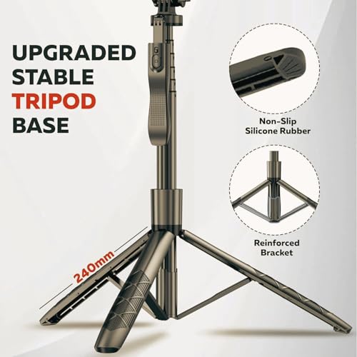 Image of EDNITA E16 Selfie Stick Tripod Upgraded 61 inch Long, Balance Handle, Hand Stabilizer,Stable Tripod for Anti Shake Shooting, 6 Section Telescopic Design Wide-Angle Photography