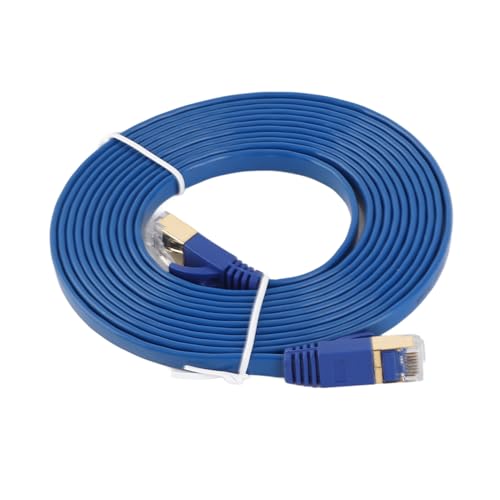 Cable Ethernet Cat 7 plano 25 m 10Gbps banda 600Mhz blanco miniatura 5