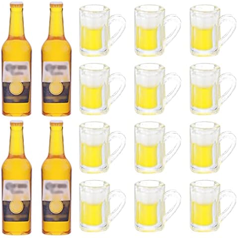 Juego de 16 Tazas de Botella de Cerveza en Miniatura TIESOME Cover