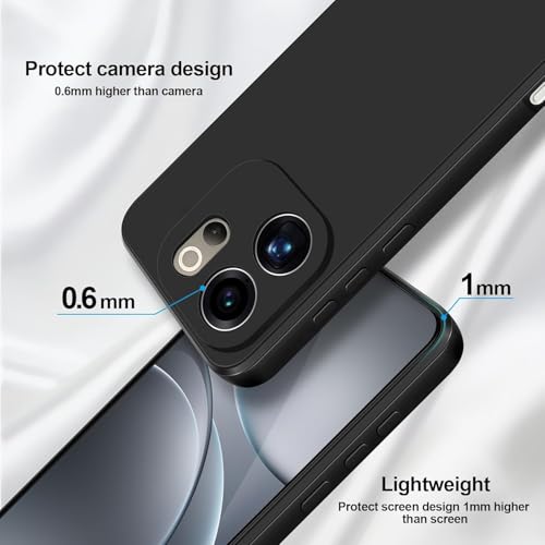 Image of DIZORO Microfiber Candy Back Cover Case for Vivo V70 5G / Vivo V70 Elite 5G Soft Silicone Rubberized Back Cover Case with Camera Protection - Black
