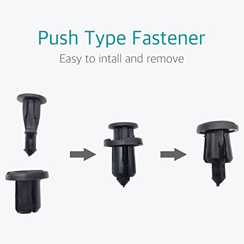 image for Lantee 50 Pcs Nylon Bumper Push-Type Retainer Clips Fit for Nissan 015