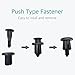 Lantee 50 Pcs Nylon Bumper Push-Type Retainer Clips Fit for Nissan 01553-09241 240SX, 350Z, 370Z, Altima, Cube, Maxima, Murano, NV, Pathfinder, Quest, Rogue, Rogue Sport, Sentra, Titan, Versa, Xterra