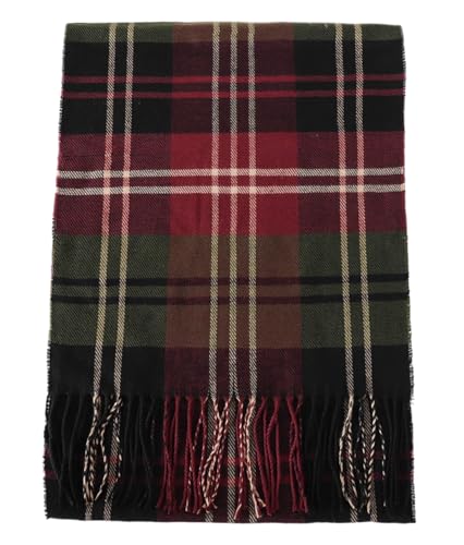 Roll Up Plaid Tartan Checks Cashmere Feel Winter Scarf for Men Women Soft Lightweight Unisex Warm Tartan Plaid Winter Scarves