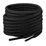 Dafannis Cordones Redondos - Botas de Trabajo Cordones, Senderismo & Deporte - 2 Pares 4mm Cordones Zapatos Resistentes (Trekking, Exterior, Seguridad, Zapatillas)