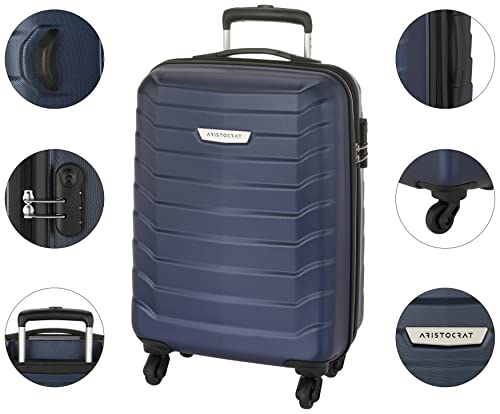 Image of Aristocrat Set of 3 Juke Midnight Blue Polycarbonate Hardsided Luggage Small, Medium & Large (JUKESETTMIB)