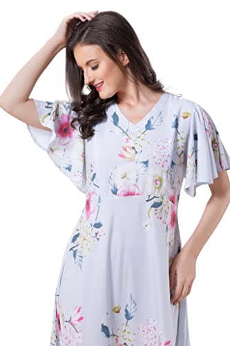 Image of AV2 Womens Viscose Maternity | Nursing |Feeding | Breast Feeding Dress with Zippers for Post Pregnancy