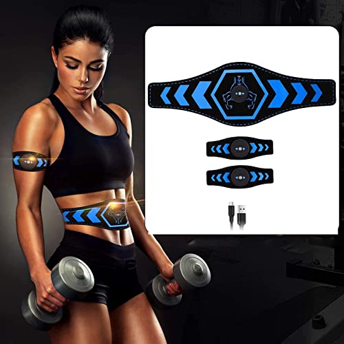 DYNWAVE Toner Muscular Abdominal, Equipamento De Tonificação Corporal, De Cinturo, Almofadas Fio