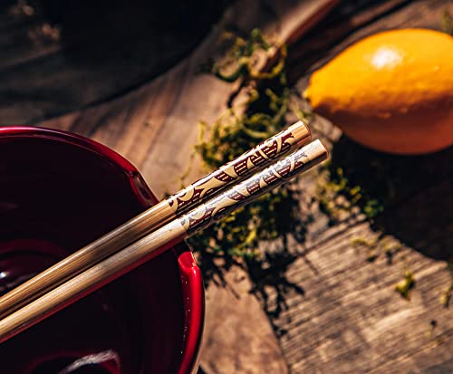 Harry Potter Anime Trio Japanese Ceramic Dinnerware Set | Includes 20-Ounce Ramen Noodle Bowl And Wooden Chopsticks | Asian Food Dish Set For Home & Kitchen | Wizarding World Hogwarts Gifts #TOP4
