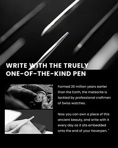 Image of Novium Hoverpen 2.0 Interstellar Edition - Space Black, Unisex, Ballpoint Pen, 23.5 Degree Angle, Schmidt Ballpoint Refill, No Spills, No Spotting, No Explosions