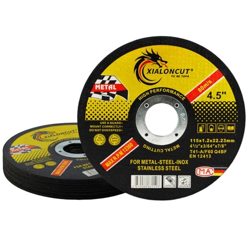NUTKIT 12 Dischi da Taglio, 115 X 1,2 mm Metallo