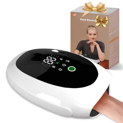 ALLILUYAA Masseur de Main Électrique Sans Fil, Massage Main avec Fonction Chauffante et Pression, Chauffe Main pour une Grande Partie de la Population