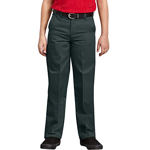 Image of Dickies Boy's Flexwaist Flat Front Straight Leg School Uniform Pants - Adjustable Uniform Trousers for Schoolwear