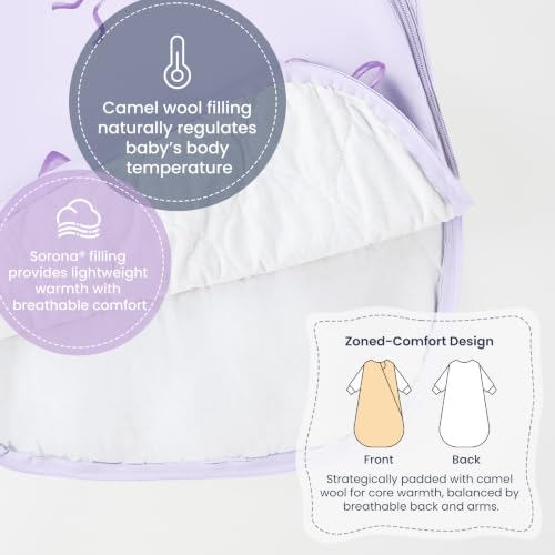 Image of KaiyaBaby Organic Cotton Baby Sleep Sack, Long Sleeve 1.0 TOG, 6-18M