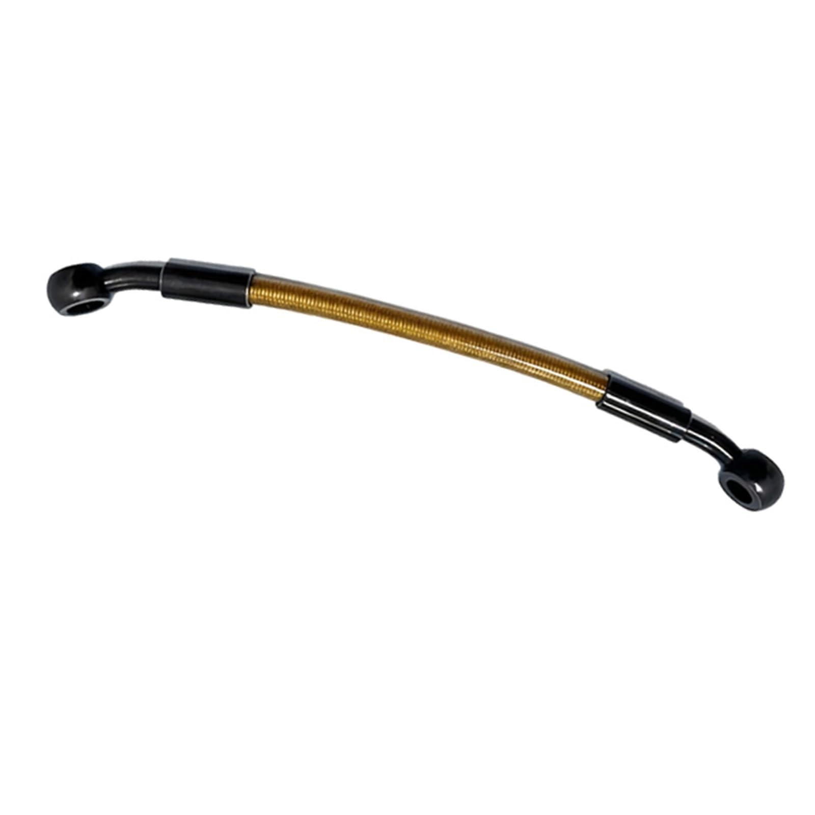 Motorcycle Brake Hose M10 Banjo Brown Motorcycle 10CM-500CM Hydraulic Brake Hose Fittings Braided Cable Oil Pipe 28°-28° Accessories(50CM)