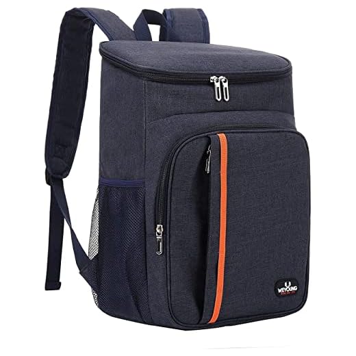 YDFYX Mochila Nevera Isotermica Grande, Bolsa Termica Impermeable a Prueba de Fugas para Picnic, Playa, Almuerzo, Barbacoa (A. Clásico - Azul)
