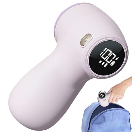 Quitapelusas portátil, Quitapelusas recargable | Eliminador de pelusas de pantalla LED recargable por USB | Depiladora de tela ajustable con velocidad, removedor de bolitas portátil para suéteres, man
