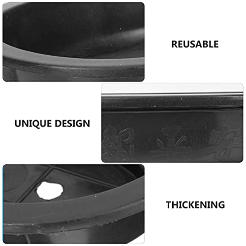 Eringogo 6 Pcs Bonsai Training Pots, 15'' Oval Bonsai Planter Pot With Drainage Hole, Plastic Large Deep Flower Pot Plants Growing Pots For Nursery, Garden, Balcony #TOP7