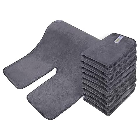 SINLAND Microfiber Esthetician Towels for Facials Mask Removing Face Wrap Soft Facial Cloth with Split Design Spa Towels for Facial Steam Massage and Cleansing Cover