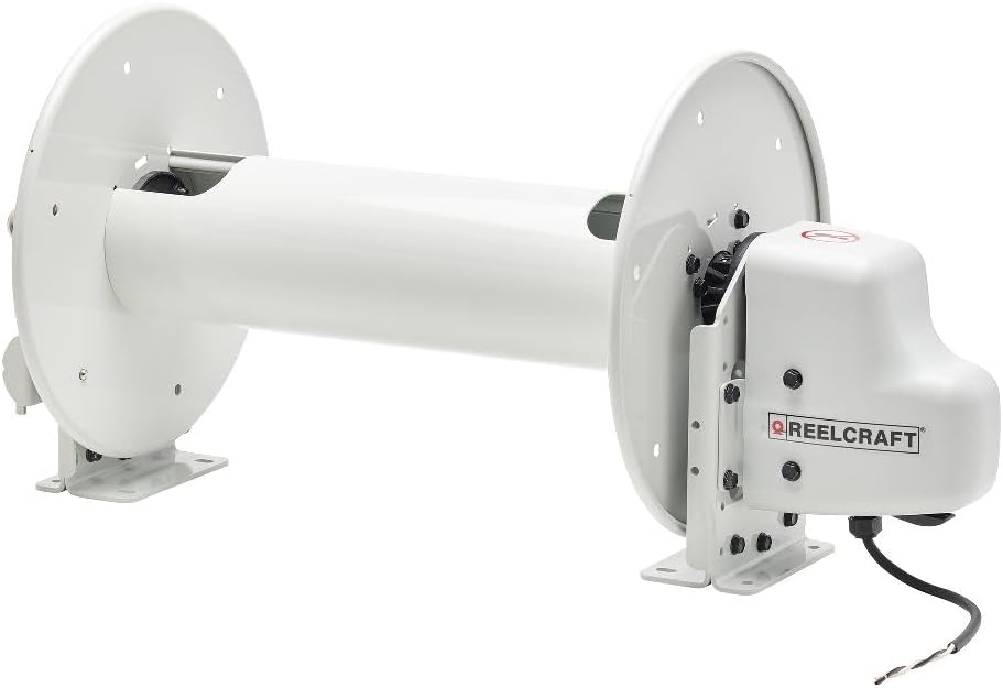 Reelcraft E23022-12V Motorized 3/4" x 250' Aluminum Reel, 3000 psi, Stainless Swivel