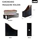 alouweekuky Stehsammler A4, Pappe 5 Stück Schwarz Zeitschriftensammler Karton Dokumente und Magazine Schreibtisch-Organizer
