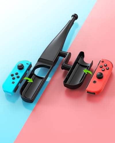 Canne à pêche pour Joy-Con Switch avec moulinet rotatif fluide pour simulation