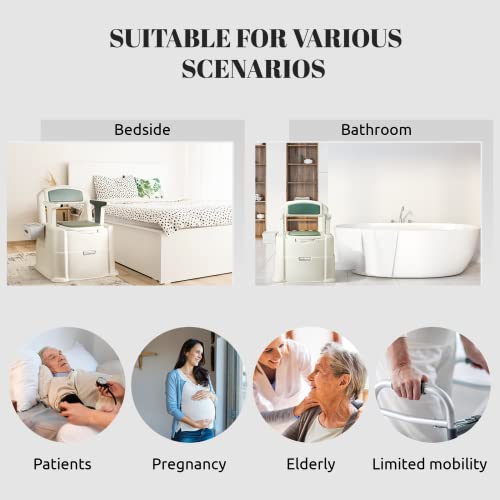 Hybodies FETEGT4262 Bedside Commode, Portable Toilet thumb #6