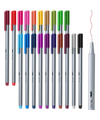 Mr. Pen- Colored Fineliner Pens, 20 Pack, 0.4mm Fine Point