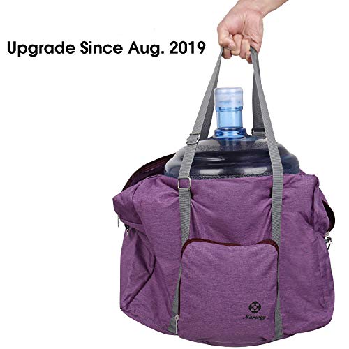 For Spirit Airlines Foldable Travel Duffel Bag Tote Carry on Luggage Sport Duffle for Women and Girls (Purple)