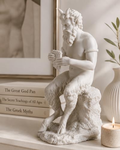Estatua Dios Pan Gran Escultura Mitología Griega Resina miniatura 4