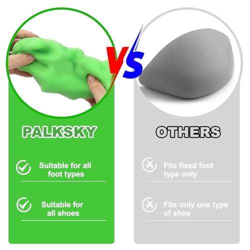 Rellenos Ajustables para Zapatos Palksky, Cojines para Tacones y Zapatos Grandes miniatura 7