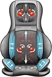 Comfier Full Body Massage Chair Pad -Shiatsu Neck and Back Massager with Heat, Kneading Full Back Massage Seat Portable Chair Massagers for Neck & Shoulder, Gifts for Women/Men