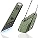 CIZPIROK Neck Knife with Sheath and Chain, 3.4 Inch Mini EDC Fixed Blade Small Pocket Knife, Utility Keychain Knife Box Cutter Cool Gadgets for Men, Camping Hiking Survival Tools