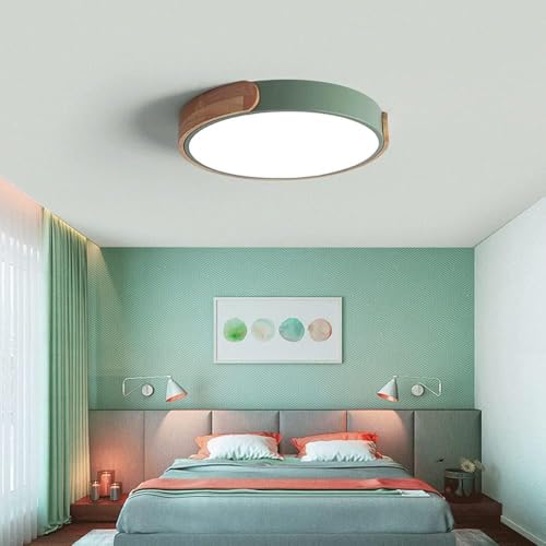 Plafonnier LED en bois à intensité variable économique et design