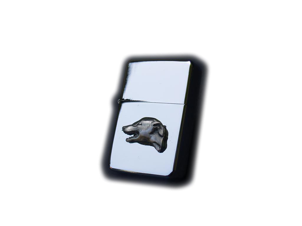 Stoneys Badges Greyhound Racing Head Petrol Lighter