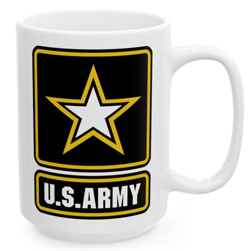 Taza de café U.S. Army blanca 15oz miniatura 2