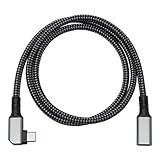 対応規格: USB 3.2 Gen 1 (USB 3.1／3.0／2.0／1.1との後方互換性) 最大データ転送速度: 5Gbps (理論値) USB PD (Power Delivery) 対応 (20V-5A 100Wまで)、DisplayPort Altモード対応 USB Type-C オス 横L型 - USB Type-C メス ケーブル長: 約80cm、カラー: ブラック／グレー、RoHS指令準拠 (10物質)